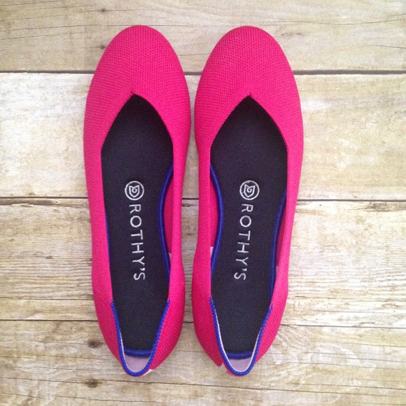 rothys pink flats